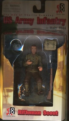 2004 DRAGON MODELS ACTION 8 RIFLEMAN SCOUT ARMY ITALY 1944 3 1/2'' FIGURE