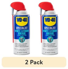 2 pack WD-40 Specialist White Lithium Grease Protective Spray, 10 oz