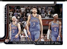 2025-26 Topps #288 Thunder Up!: Trio Dominates On Both Sides Of Ball