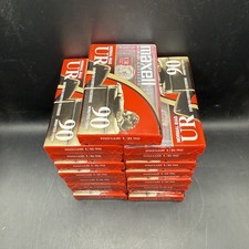 Lot Of 17 Maxell UR 90 Minute Blank Audio Cassette Tapes Normal Bias New Sealed
