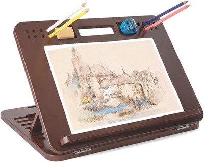 Strongtek Bamboo Table Easel, 16 X 12 Inch Adjustable Drawing Board, 6-Position