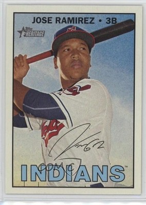 2016 Topps Heritage High Number Jose Ramirez #698 12yr