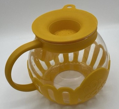Ecolution Micro-pop Microwave popcorn popper 3qt Temperature safe glass yellow