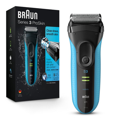 Electric Series 3 Rechargeable Foil Shaver with Precision Trimmer, 4 Accessories