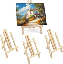 Belle Vous Mini Easel Stands for Painting - Small Table Top Easel Set - Paintin
