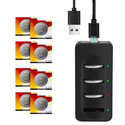 Rechargeable Battery 8 Pack 2032 LIR2032 DL2032 ML2032 BR2032 CR2032H for Car