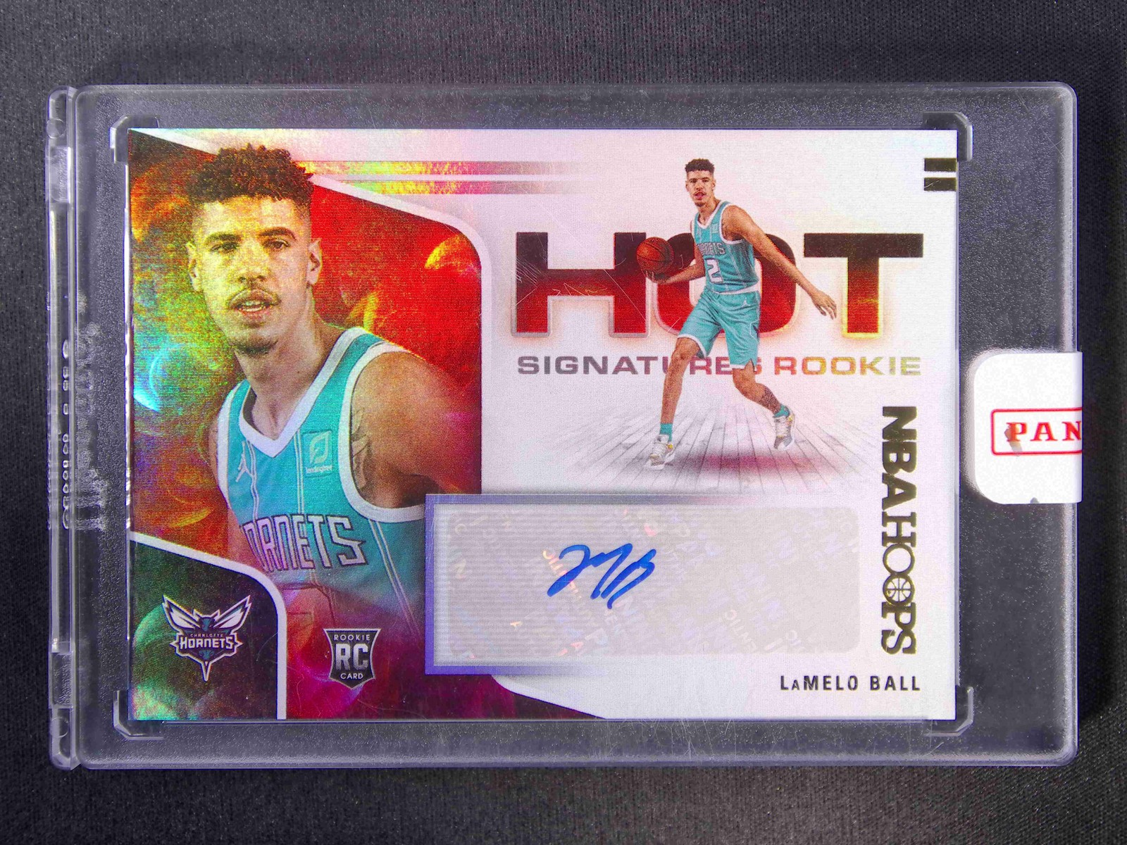 2020-21 Panini Hoops LaMelo Ball RC Rookie Hot Signatures Auto