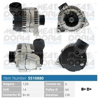 Meat & Doria Generator FüR Audi Cabriolet 8G7 B4 2.6 2.8 A6 4B C5 2.4 4A C4