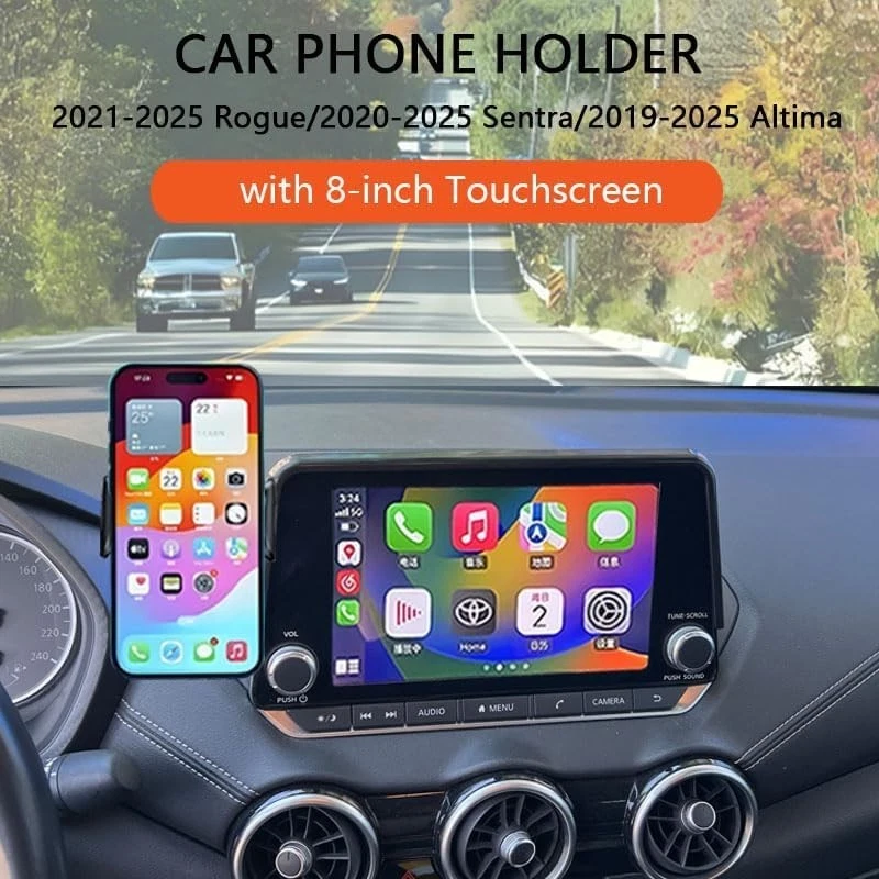 Soporte de teléfono de automóvil duradero para Rogue, Sentra y Altima - Diseño elegante y funcional Foto 4 de 4