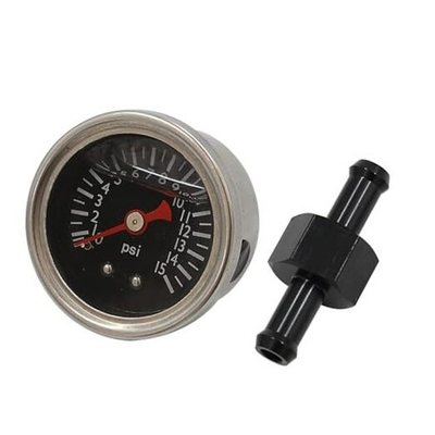 #ad High Performance Brass Junction Block with 0 15 PSI Fuel Pressure Gauge Fittings $28.85