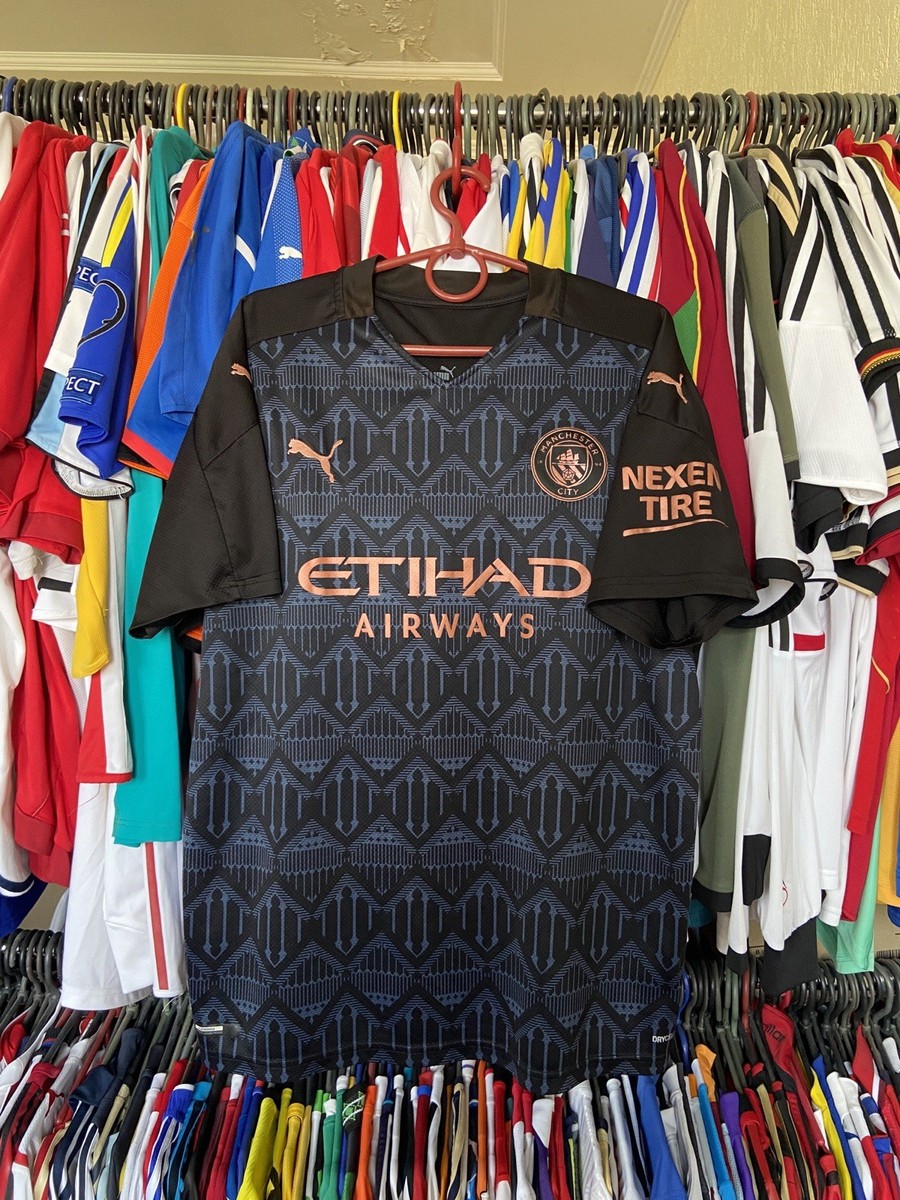 MANCHESTER CITY 2020 2021 AWAY FOOTBALL SHIRT SOCCER JERSEY PUMA
