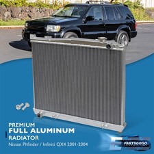 For 01-04 Nissan Pathfinder Infiniti Qx4 3.5l Dual Core 2-row Aluminum Radiator