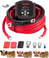 Dual Battery Isolator Kit 12v 300 Amp 20 Ft 2awg Manual And Automatic Vsr Volt Dual Battery Isolator Kit 12v 300 Amp 20 Ft 2awg Manual And Automatic Vsr Volt