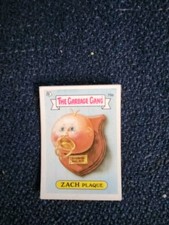 The Garbage Gang Trading Card Series 2#75b Zach Plaque Garbage Pail Kids Franch
