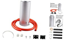 Universal 800ml Car Radiator Coolant Overflow Oil Catch Tank Cooling Silver