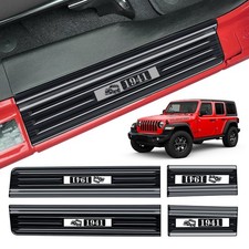 Door Sill Guards for Gladiator JT 2020-2025 Jeep Wrangler 2018-2025 JL JLU ...