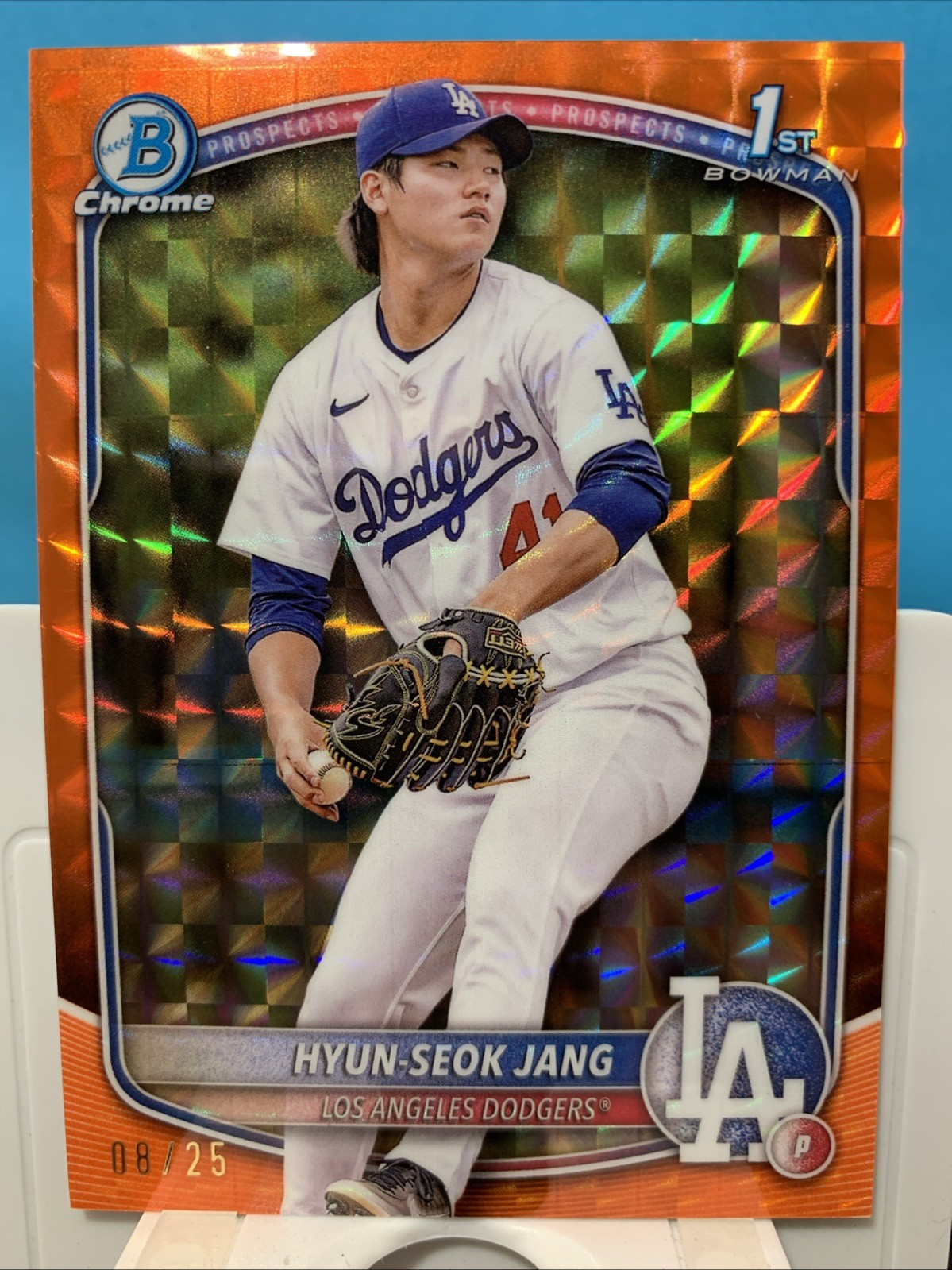 2025 Bowman - Chrome Prospects Hyun-Seok Jang #BCP-51 Orange Refractor /25 (RC)
