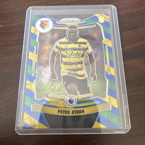 2021 Prizm Premier League Choice Blue Yellow & Green Peter Etebo #267 Rookie RC