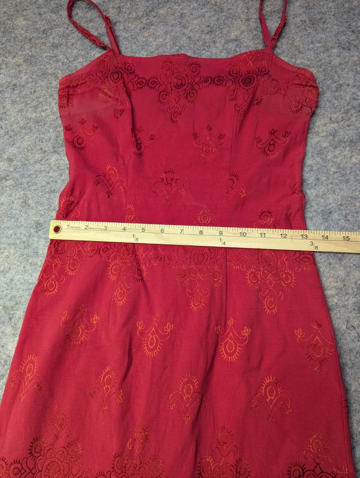 Abito body guess vintage taglia 4 rosso fantasia festa cocktail festa San Valentino