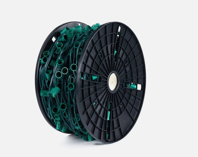 Brightown Commercial 500 FT C9/E17 Christmas Light Sockets Set Spool, UL List...