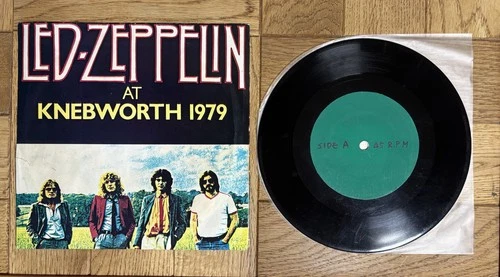 RARE LED ZEPPELIN KNEBWORTH Hot Dog 1979 7" Single Vinyl