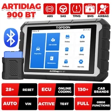 TOPDON AD900BT All System Bidirectional Scanner Diagnostic ECU Coding 28+ Reset 