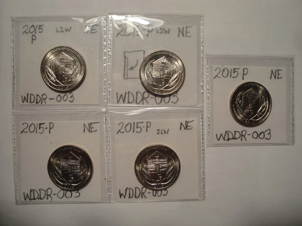 2015 P HOMESTEAD DOUBLED DIE ERROR WDDR-003 DOUBLED WINDOW SILL L2 - Image 3 of 4