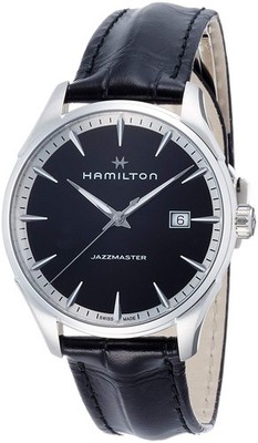 HAMILTON Jazzmaster H32451731 Black Leather Automatic Men's Watch New in Box