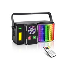 DJ Party Lights, 5-in-1 DJ Disco Light for Parties DMX  Sound Activated with...