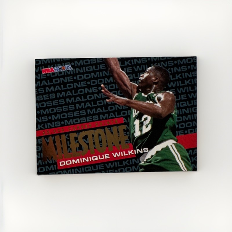 Hoops NBA Hoops Milestone Insert Dominique Wilkins Atlanta Hawks #2 of 8
