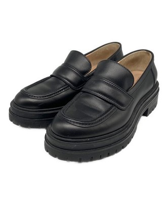 Gianvito Rossi Flat Shoes Women's Size 36.5 Black Leather