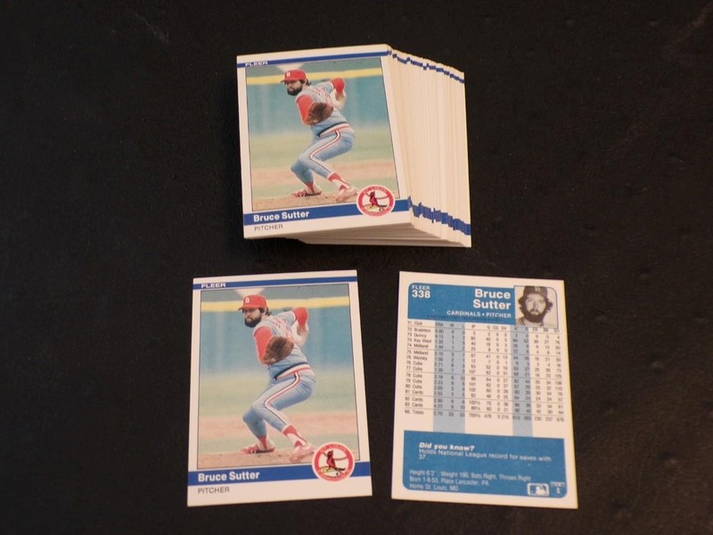 1984 Fleer #338 lot of 40 BRUCE SUTTER cards! CARDINALS! HOF!
