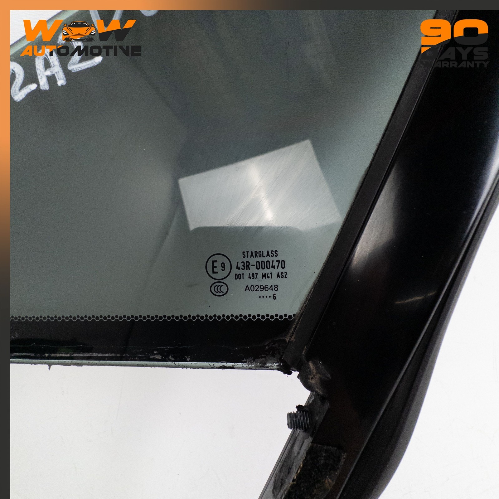 06-16 ASTON MARTIN V8 VANTAGE FRONT LEFT DOOR QUARTER WINDOW GLASS SEAL SET OEM