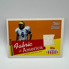 2003 Topps All American Fabric of America Victor Hobson #VH