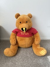 Vintage Winnie The Pooh 36 Disney Store Jumbo GIANT Plush Stuffed Bear Bee Nose