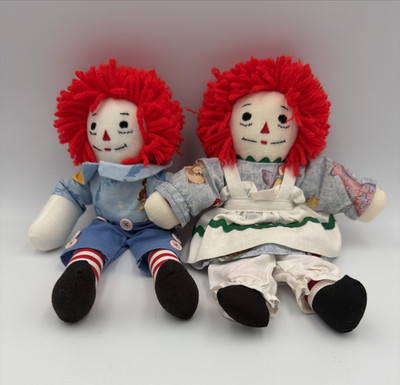 Raggedy Ann Dolls  12  Pair  - I Love You Heart