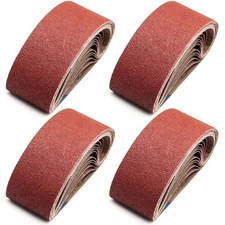 3 x 21-Inch Sanding Belts for Belt Sander 3x21,6 Each of 40 80 120 240 Grits ...