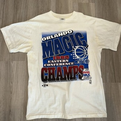 Vintage 90s 1995 Orlando Magic Eastern Conference Champs Tshirt Sz L