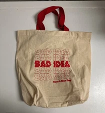 Bad Idea comics TOTE BAG a reuseable collectible cloth over the shoulder bag