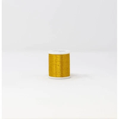 Madeira FS Metallic 40 Embroidery Thread 1,100 Yds 4005 Gold 5 Mini-King Spool - Image 1 of 2