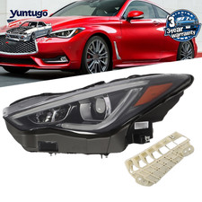 Lh Projector Headlight For 2017-2022 Infiniti Q60 Wo Afs Led Drl Signal Lh Projector Headlight For 2017-2022 Infiniti Q60 Wo Afs Led Drl Signal