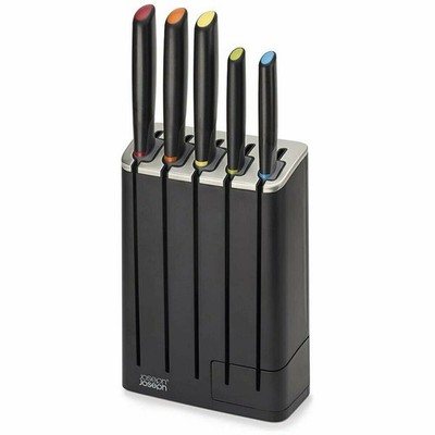 Joseph Joseph Elevate 5 Piece SlimBlock Kitchen Knife Set with Sharpener | 10537