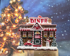 NEW GINGERBREAD COOKIE DINER CHRISTMAS ORNAMENT SWEET RESTAURANT SANTA FOOD