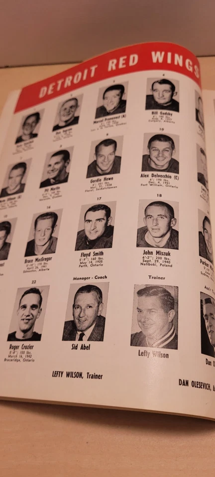 1964 Jan 25 Detroit Red Wings vs Chicago Black Hawks Program Gordie Howe Cover - Image 4 of 4