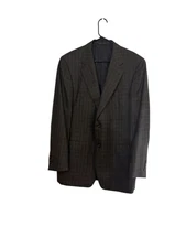 Canali Blazer Men's 44L Brown 100% Cashmere Single Breasted EUC
