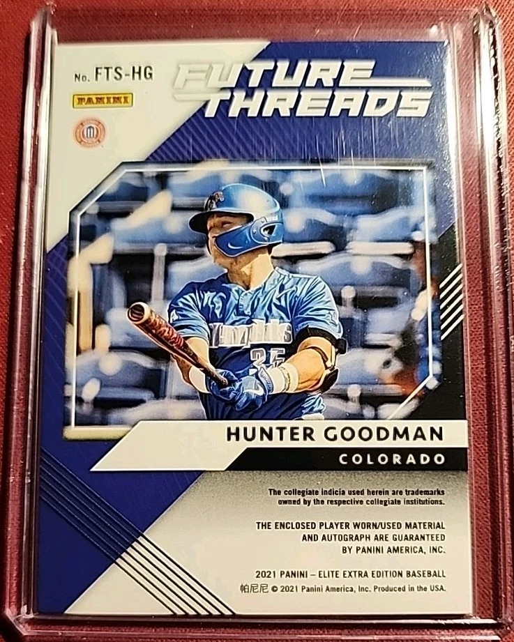 2021 HUNTER GOODMAN RC AUTO JSY Elite Extra Edition - Future Threads Signatures - Image 3 of 3