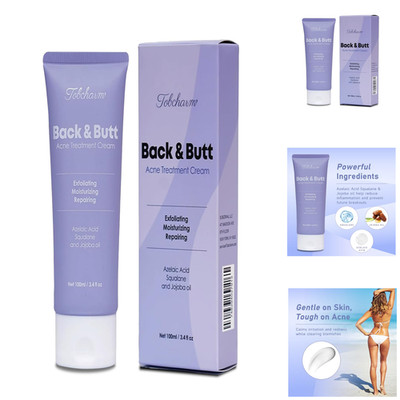 Tobcharm Akne Creme Körperlotion für Rücken & Gesäß   Schnelle Hautreinigung