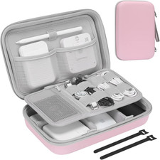Hard Travel Electronic Organizer Case for Macbook Power Adapter Chargers Cables