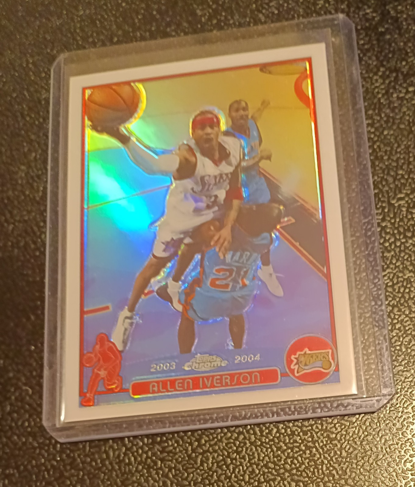 2003-04 Topps Chrome Allen Iverson #3 Refractor