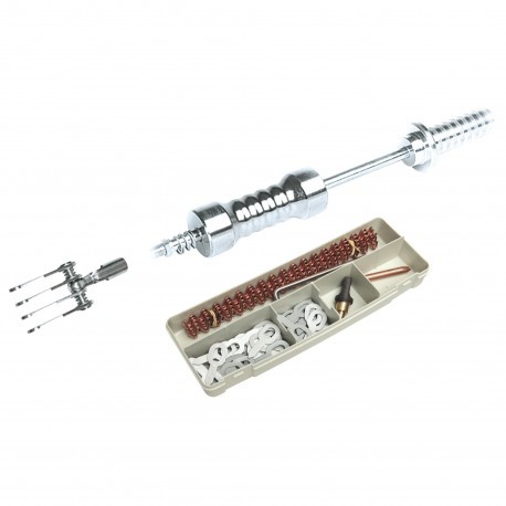 Kit complet de redressage acier pour effacer les enfoncements de portière et impacts de grêle